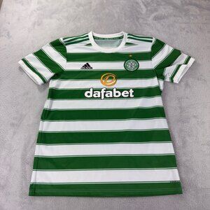 Adidas Celtics FC Soccer Team  Green and White Jersey Men’s Size L